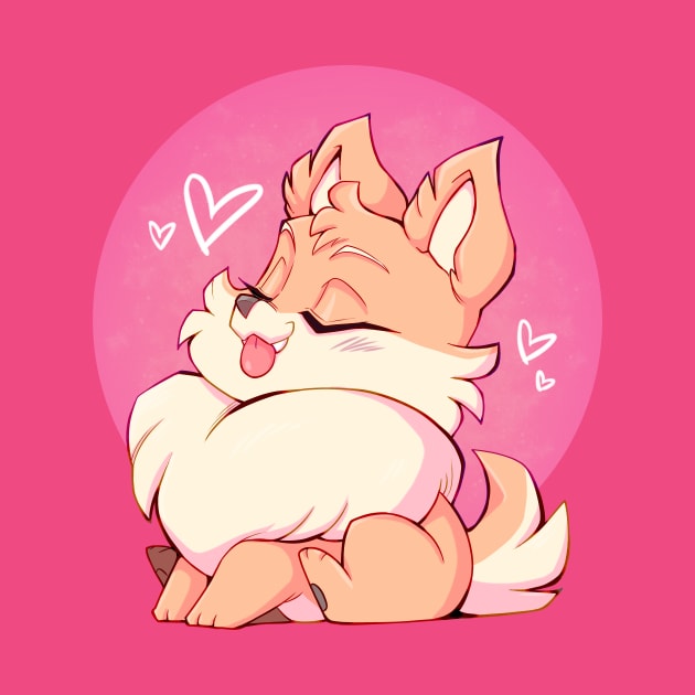 Fluffy Pomeranian Puppy (Foxy Tan) by kickgirl