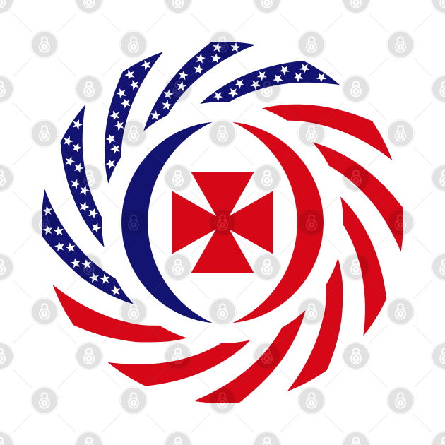 Wallis and Futuna Islander American Multinational Patriot Flag Series by Village Values