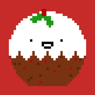 Cute Xmas Pixel Pud T-Shirt