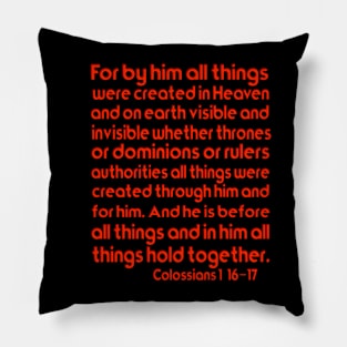 In him all things were made Pillow