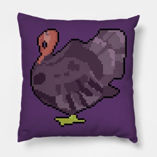 Pixels and Paws peacock Pillow