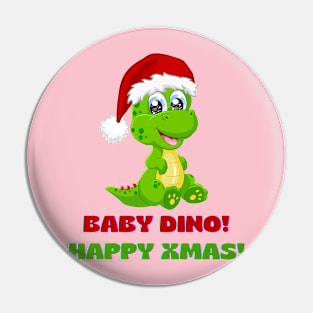 Dino Christmas Cheer Pin