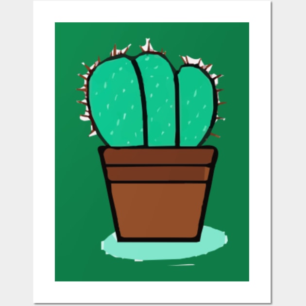 Poster Jardim De Cactus Caquetado Em Pote