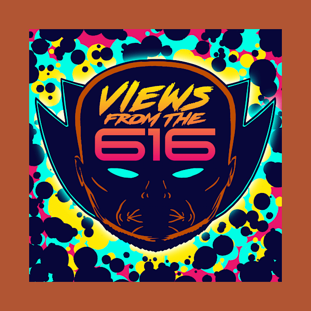 FRONT & BACK Miami Nights Views From The 616 Logo by ForAllNerds