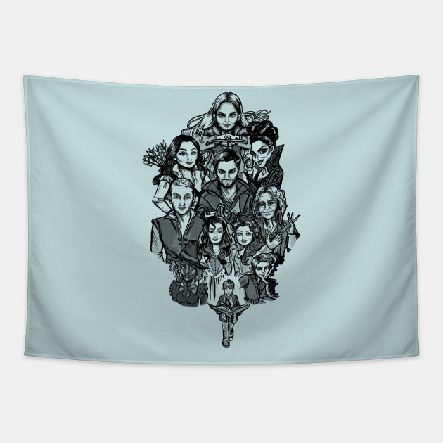 Heroes of Storybrooke Tapestry by Scribble Creatures