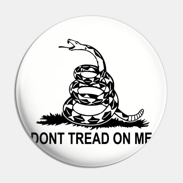 Don't Tread On Me Pin by RightSideBroadcastingNetwork