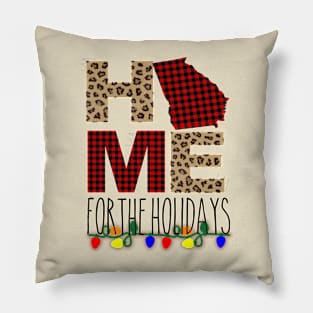 home for holidays Ga state Pillow