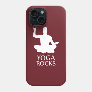 Yoga Rocks Awesome Funny And Rocking Yoga Asana T-Shirt Phone Case