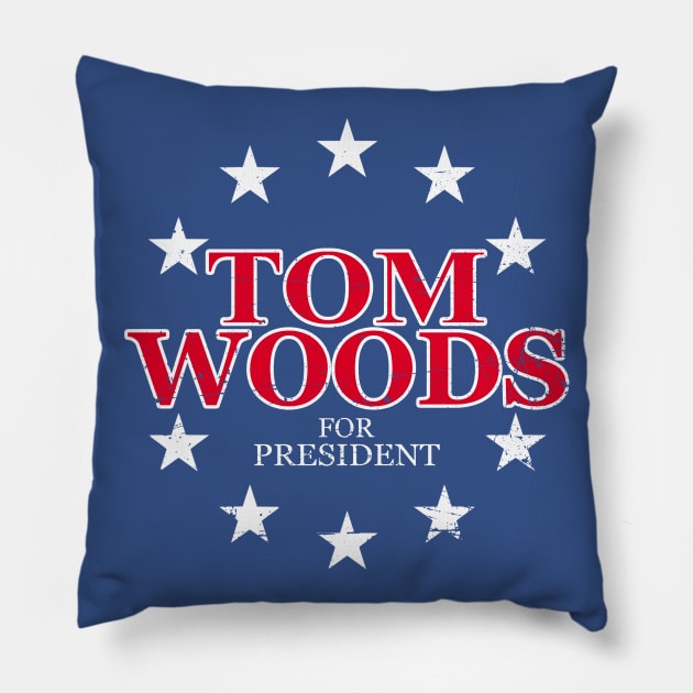 Tom Woods for President Pillow by The Libertarian Frontier 