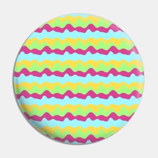 Colorful Liquid Retro Repeated Pattern Pin