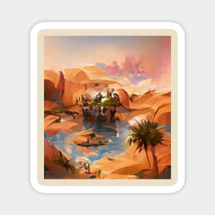 Desert Oasis Magnet