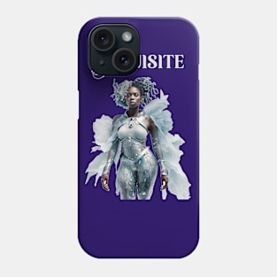 Exquisite.  Black and beautiful.  Melanin queen. Phone Case