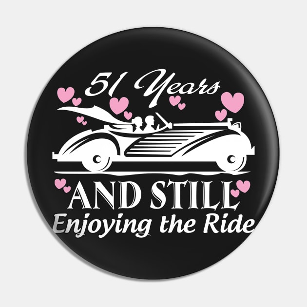 Anniversary Gift 51 years Wedding Marriage Pin by rigobertoterry