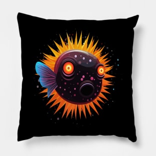 Puffer Fish Halloween Pillow