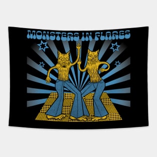 Monsters In Flares Tapestry