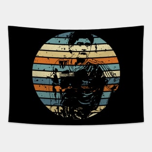 Diego maradona, circle vintage retro 1978 Tapestry