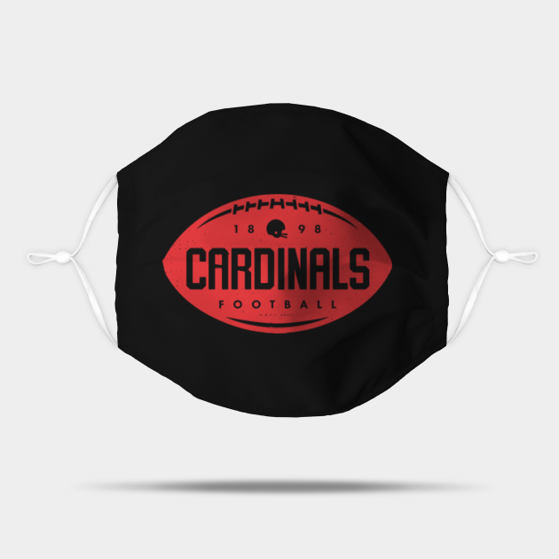 Vintage Football Shape - Arizona Cardinals (Red Cardinals Wordmark)