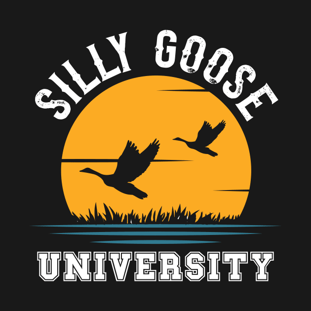 SILLY GOOSE UNIVERSITY RETRO SUNSET by HomeCoquette