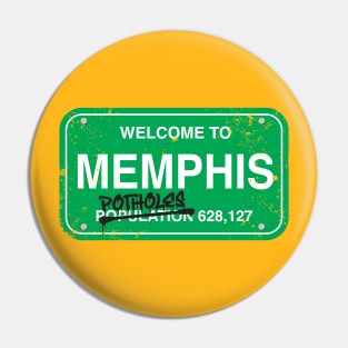 Street Sign, Memphis, Pothole Shirt, Funny Pothole Pin