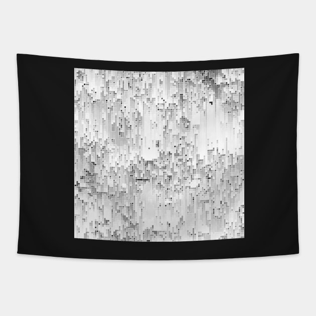 Grayscale Pixels Tapestry by LaurenPatrick