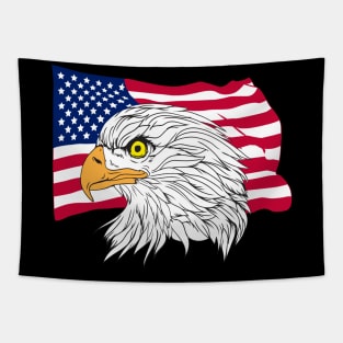 4th of july bald eagle Tapestry