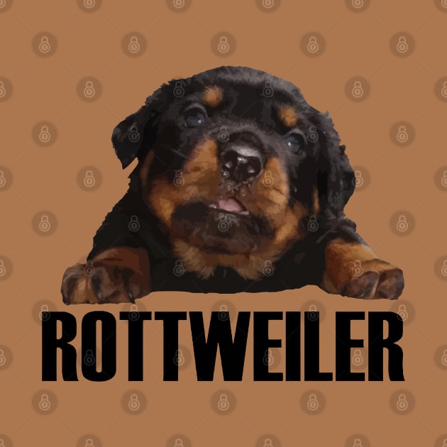 Rottweiler Lover Cute Baby Rottie Cut Out by taiche