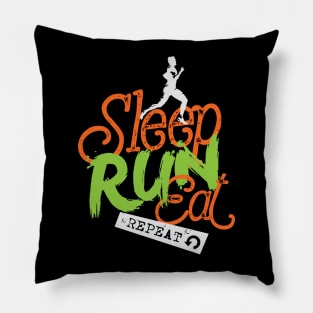 Sleep Run Eat Repeat Pillow