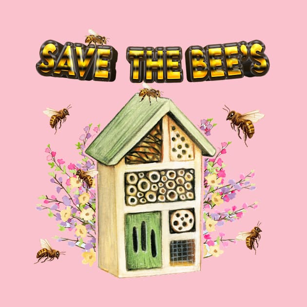 SAVE THE BEE'S by WalkingMombieDesign