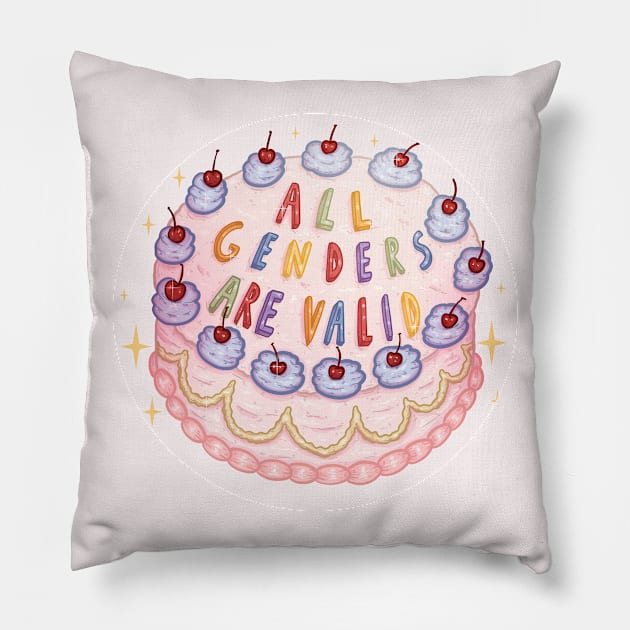all genders are valid Pillow by chiaraLBart