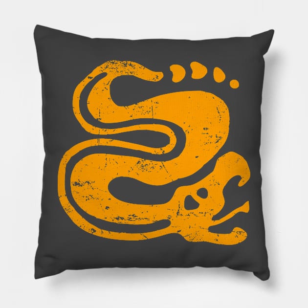 Silver Snakes Pillow by The Sarah Gibs