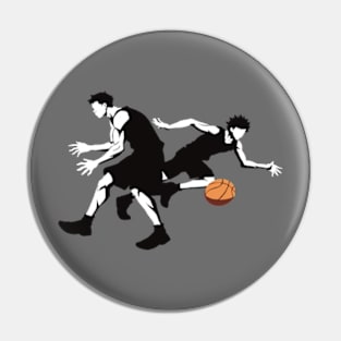 Left Hand Layup Xing Ze Hu Black and White Minimalist Cool Graphic Pin