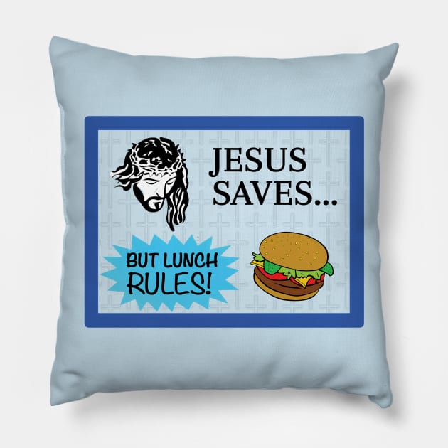 Lunch Rules! Pillow by deathbytoys