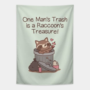 One Man's Trash Is A Raccoon's Treasure Tapestry