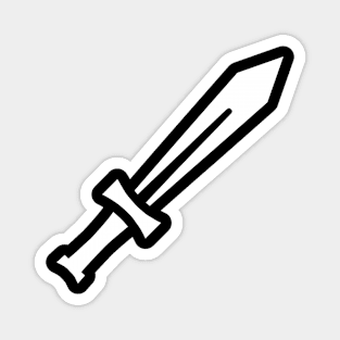 Sword White Magnet