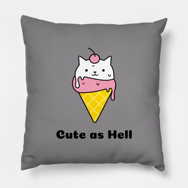 Hella Cute Kitty Pillow by Hayden Mango Collective 