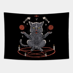 Devious Cat Tapestry