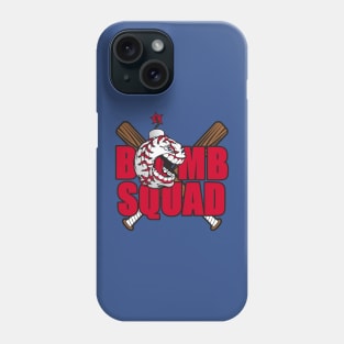 Bomb Squad Baseball - Red Phone Case