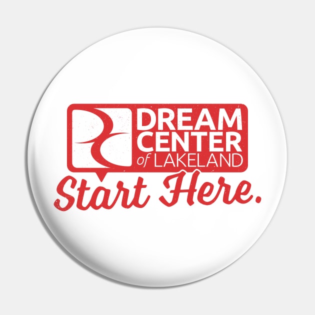 Start Here. Stamped Shirt Pin by DreamCenterLKLD