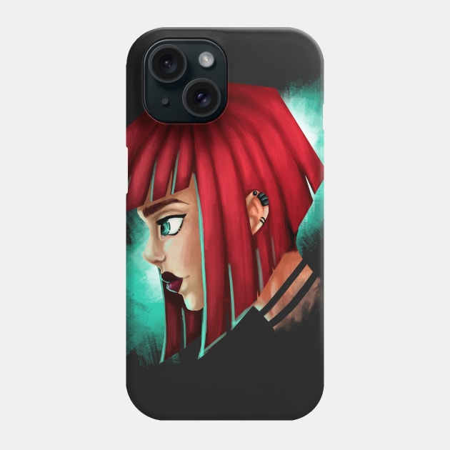 Punk Headshot Phone Case by Yokiito