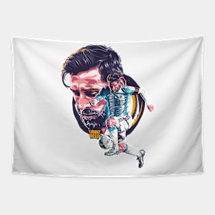 Leo Messi the World Champion Tapestry