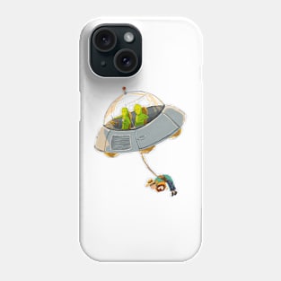 Aliens: UFO and a Farmer Phone Case