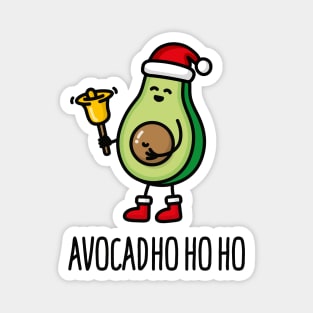 Avocad ho ho ho avocado Santa Claus pun keto diet Magnet