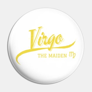 Virgo Retro Zodiac Pin