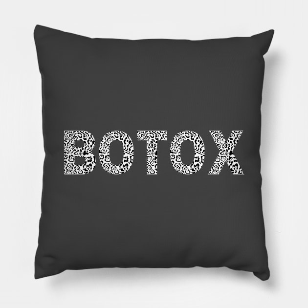 Great gift idea for Botox Dealer Lover Filler Lips Boss Babe Nurse Injector Plastic surgery Esthetician funny gift Pillow by The Mellow Cats Studio