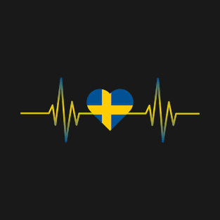 Sweden Heartbeat T-Shirt