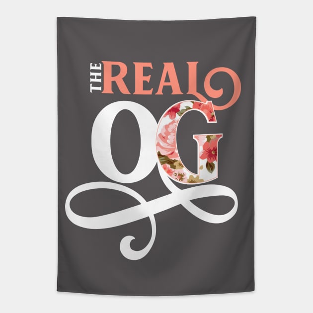 The Real OG Original Gangster Feminine Floral Tapestry by figandlilyco