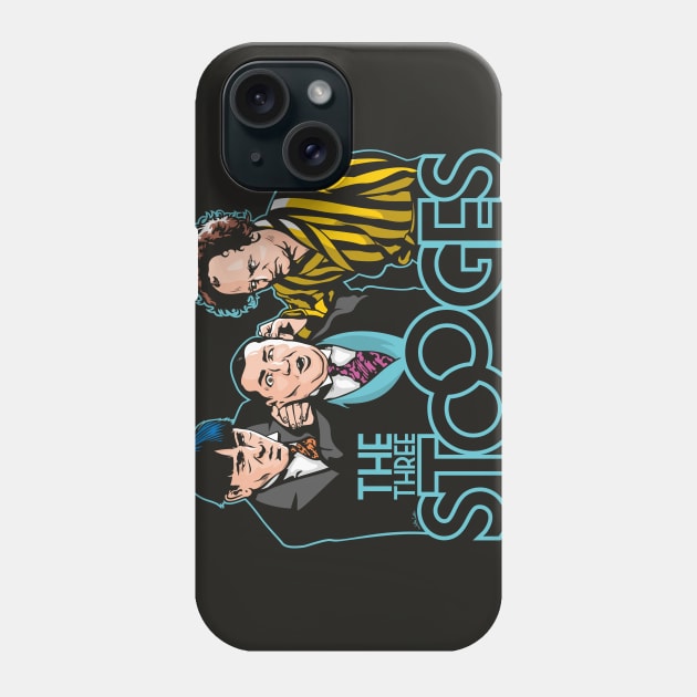 The Three Stooges Phone Case by Jamie Lee Art