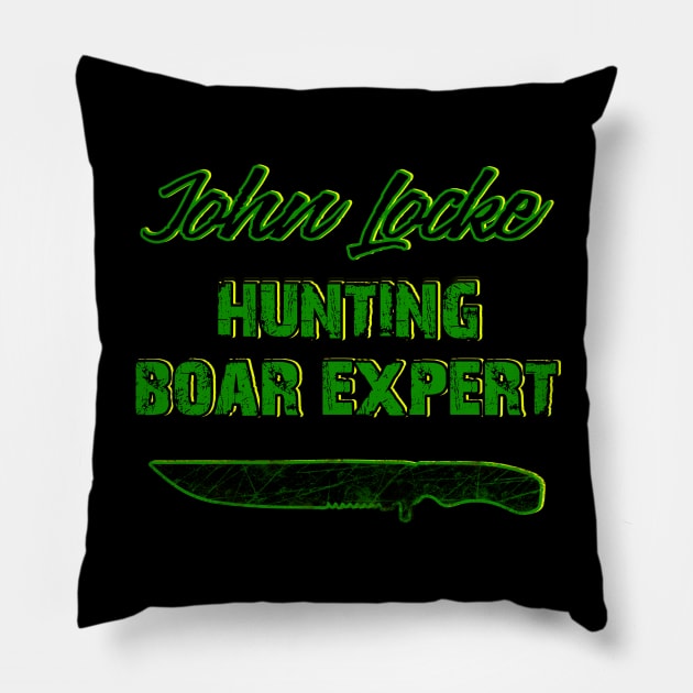 John Locke - Boar Expert Pillow by Scar