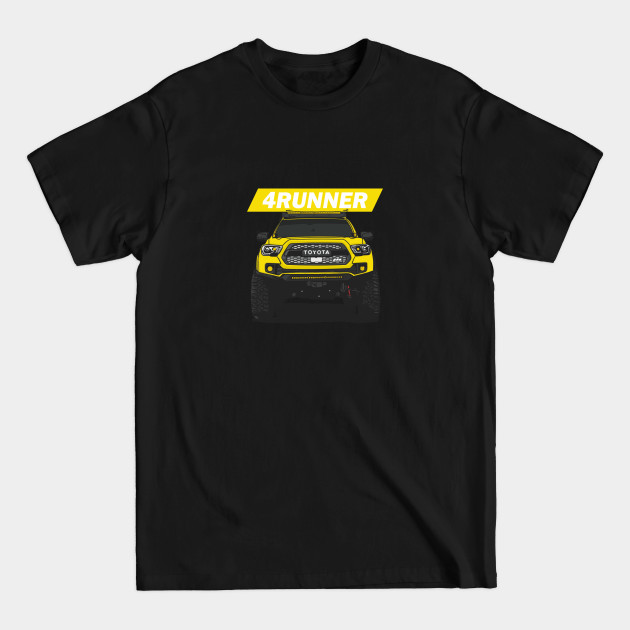 Disover 4Runner Toyota Front View - Yellow - 4runner - T-Shirt