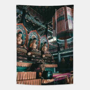 Asian Temple Tapestry